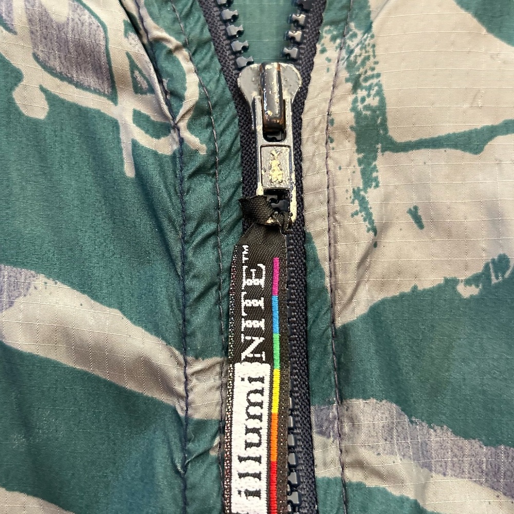 Vintage 90s Abstract Graffiti Print  Windbreaker Jacket Made in USA XL - Picture 7 of 8